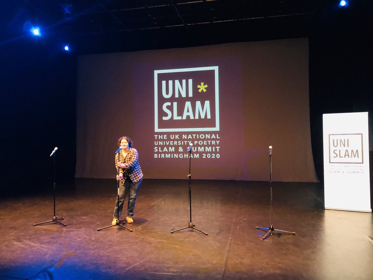 writetoempower's tweet photo. 🎉 WE HAVE MADE IT TO THE @Uni_Slam GRAND FINALS! 🎉

I am so proud of our @cardiffmet Slam Team. They have given this their all and are so freaking amazing!! 

The finals start at 6:30pm. Keep everything crossed for us!🤞

#UniSlam2020 https://t.co/jFZrcoCVGr