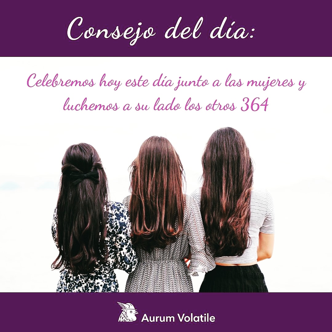 AurumVolatile's tweet photo. 💜 Que todos los días luchemos por la igualdad 💜
.
.
.
#aurumvolatile #diadelamujer #mujeresqueinspiran #mujer #women #womensday #igualdad #lucha #fememino https://t.co/Pbr3hGnsrJ