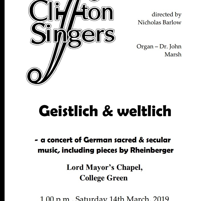 Our upcoming concert! Auf deutsch! Come one, come all!