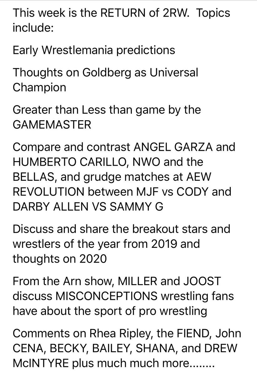 2ndRowWrestling's tweet photo. 2ndRowWrestling is back with our new podcast THE RETURN, 2RW epidsode14

Be the first to download it at https://t.co/3LWFRp1bvO

Also available on other formats, links at https://t.co/JwtcDFmE1Y

#Wrestling #Follow #podcast #SundayFunday #WrestlingCommunity #WWE #AEW #Free https://t.co/RVQ5XhSQMN