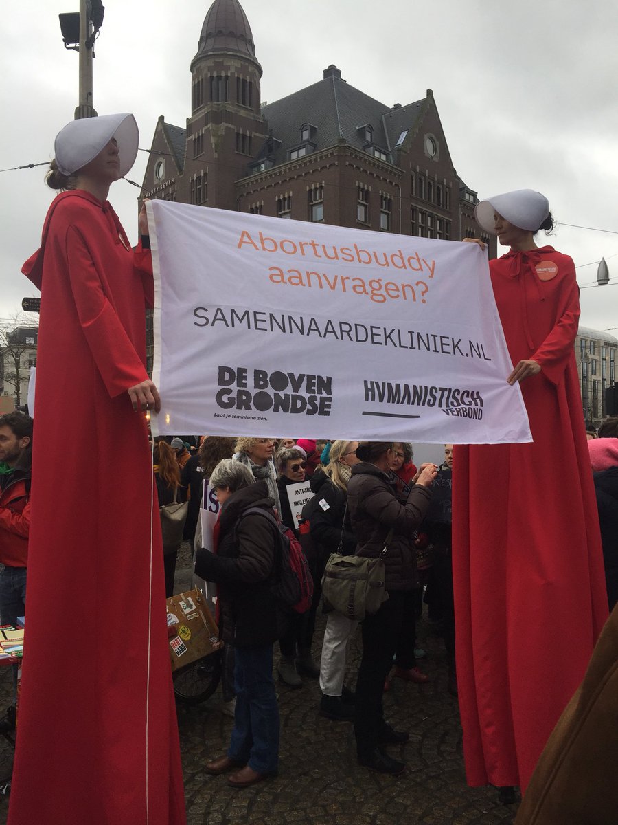 PoelmanJos's tweet photo. Internationale Vrouwendag. @DeBovengrondse en @humanverbond vragen aandacht voor vrije keuze vrouwen. #abortus  @womensmarchnl #WomensDay #InternationalWomensDay 
#womensmarchNL #abortusbuddy #ProChoice https://t.co/DaeUE7tbgL