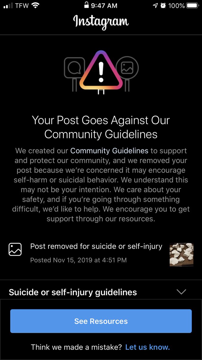DirtSunny's tweet photo. Well one of my posts got deleted and it wasn’t even a video. https://t.co/PEOWLvA2tF