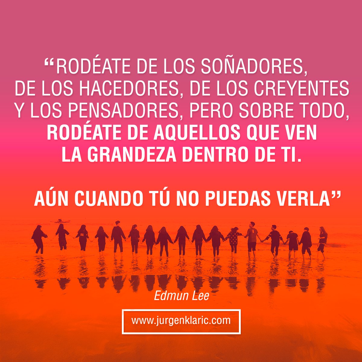 JurgenKlaric's tweet image. Tu circulo más cercano deben ser 6 personas que te den energía y puedan motivarte a HACER. #Emprendedores