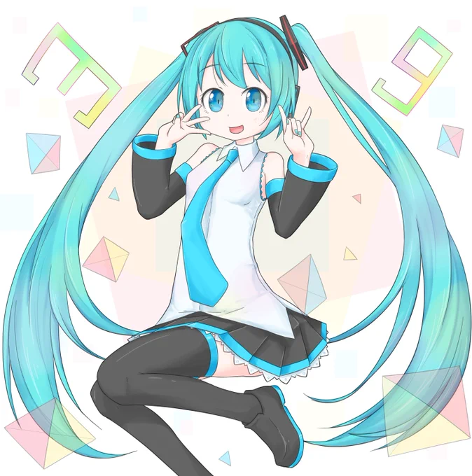 ミクの日ミクさん?

#初音ミク
#Vocaloid
#ミクの日
#ミクの日2020 