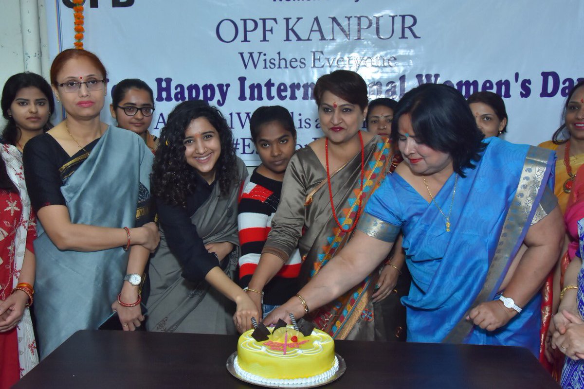 OPF_OFB's tweet photo. Celebration of #InternationalWomenDay2020 at OPF, Kanpur. 
@OFB_India https://t.co/9zgX25rAMe