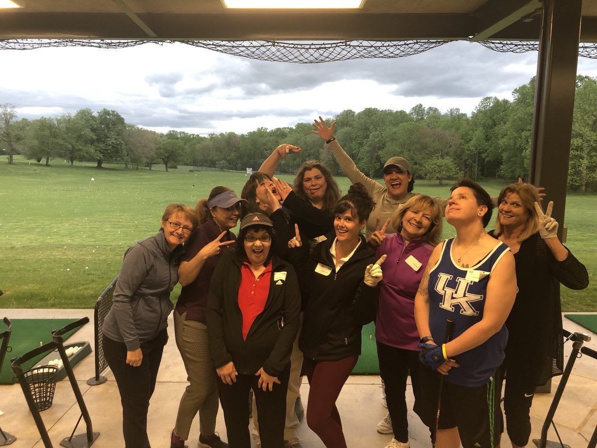 GolfFairfax's tweet photo. You go girls! We celebrate, congratulate and appreciate our women golfers and staff at #GolfFairfax Don’t miss our Women &amp; Golf Reception June 2! https://t.co/u4NqUz2ldu #InternationalWomensDay #DriveOn #WomenonCourse #WomenwithDrive #InviteHer #WomenWhoPlay #WomensHistoryMonth https://t.co/LWRSjRc1t3