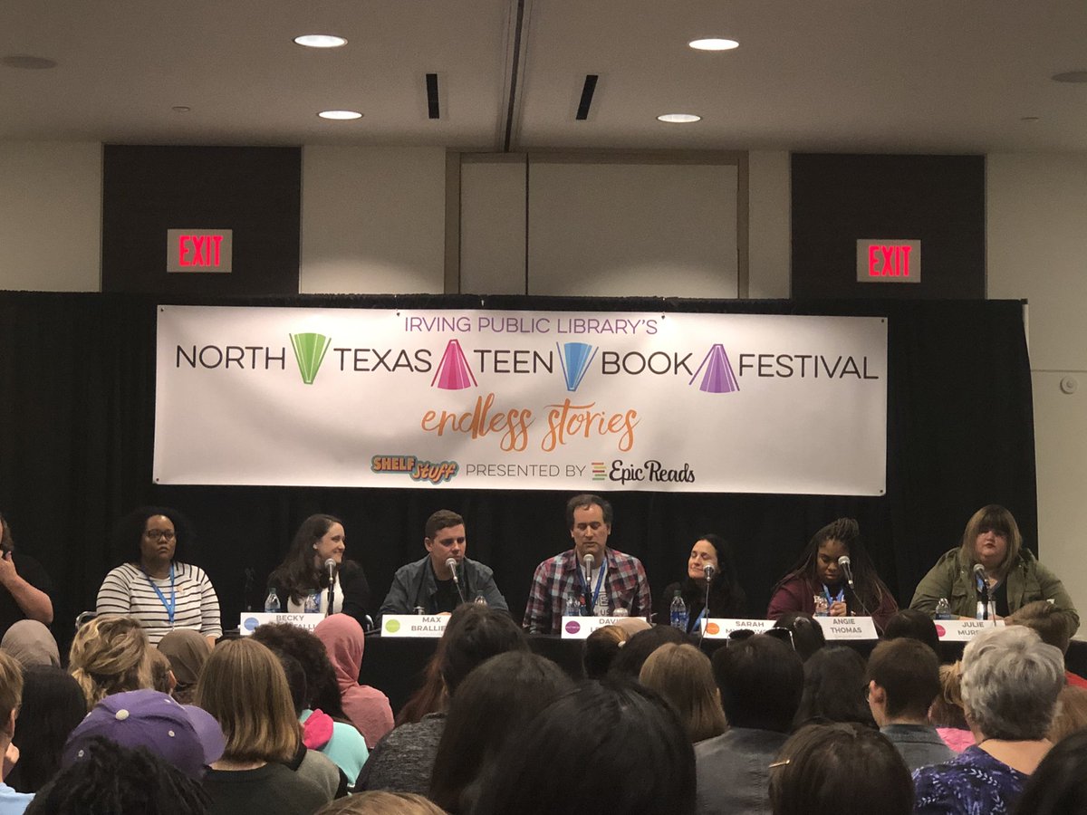 Read_MsAlcaraz's tweet photo. @NTTBFest, @IrvingBowie_MS Ss had an incredible time loving and learning about new books and authors! We came out of panels passionate about who we met, heard, & saw. We’re grateful for this amazing experience! #NTTBF20 #teensread #middlegrademadness #bowiemsnation #thanksauthors https://t.co/8iNq6sTcgN