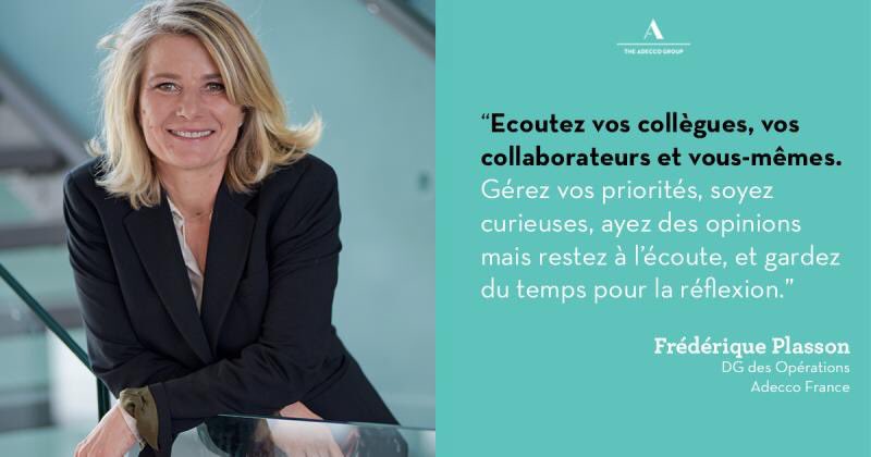 A l’occasion de la #JourneeDesDroitsDesFemmes, <a href="/PlassonF/">Plasson Frederique</a>, DG des Opérations d’<a href="/AdeccoFrance/">Adecco France</a>, donne quelques conseils aux futures dirigeantes 💡 #IWD2020
