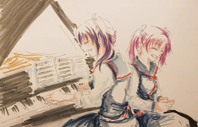 滅多に描かないカラーたち。 