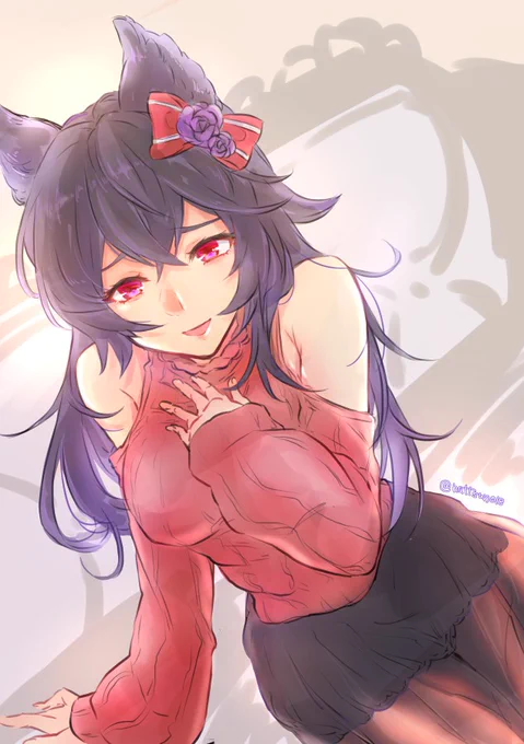 ゲームにお誘いするニーアちゃん?
(結局塗り挫折したのと背景かけない???)
#グラブル 