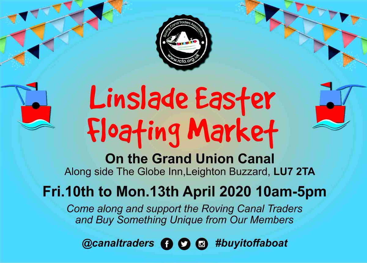 RCTAFloatinMkts's tweet photo. @CanalTraders #buyitoffaboat #canaltraders #Linslade #LeightonBuzzard @LLTCNews Have a look at the FB link for our first Southern event of 2020 at Easter https://t.co/I18sotOIEf https://t.co/O0J1GQFo0z