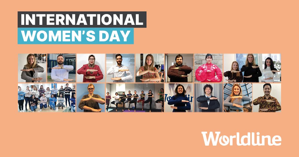 #Worldline celebrates #IWD2020. We believe that we can all contribute to create a more #GenderEqual world. Discover in this picture our colleagues being #EachForEqual. #CSR #TRUST2020 #GenderEquity okt.to/UAi3x0