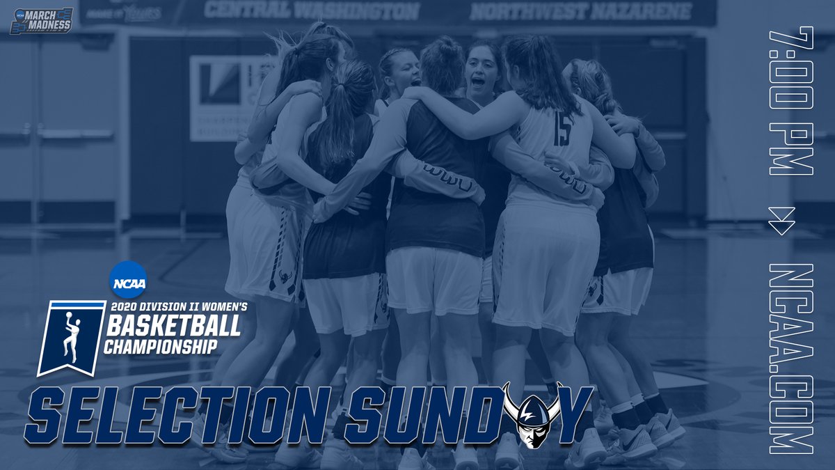 WWUAthletics's tweet photo. W🏀 | It's 𝚂𝙴𝙻𝙴𝙲𝚃𝙸𝙾𝙽 𝚂𝚄𝙽𝙳𝙰𝚈 with the 64-team #W2MBB bracket unveiling tonight at 7:00 pm on https://t.co/aZgC6fKliO.
@WWUbasketball is hopeful of receiving an at-large bid to the Field of 64 with a solid season resume.
#GoViks x #WeAreVikings https://t.co/cksGxqe920