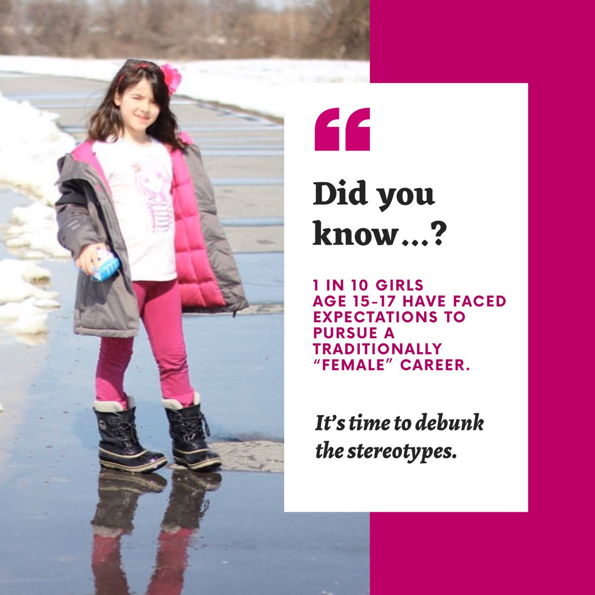 TeacherMomOfTwo's tweet photo. In a recent report by @girlguidesofcan, I learned that girls continue to receive messages that STEM is not for them. It’s time for that to change. Find out how we can join @girlguidesofcan in encouraging girls in STEM: https://t.co/dLIIMtqJx8 #STEMinist #LetGirlsGuide #sponsored https://t.co/fRKGpdaeAm