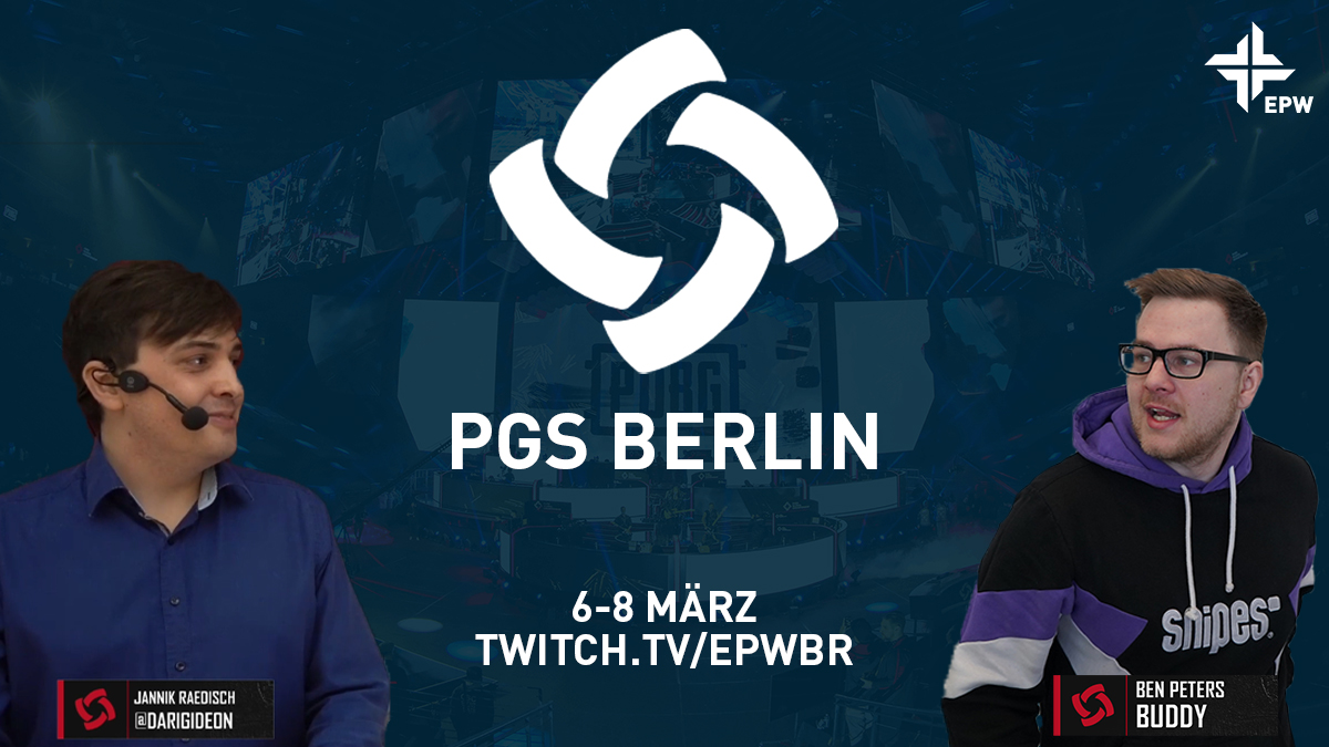 Premium Sonntag
Premium PUBG Premium Caster 
Tag der Entscheidung bei der #PUBG Global Series Group Stage!

⏰Jetzt LIVE
📸twitch.tv/epwbr
🎙️ @superbuddyt / <a href="/DariGideon/">Gideon</a>