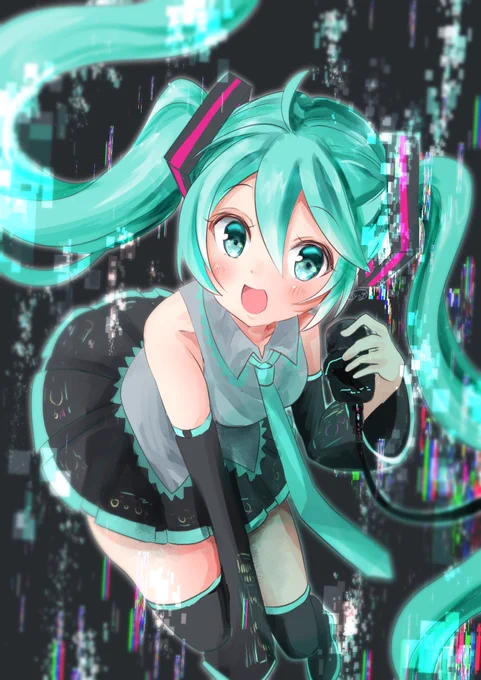 #ミクの日2020
#ミクの日
既存絵だけど!ミクちゃん大好き?♩.。˖*♪೨̣̥¨*•.♫♬。.:*☆\( *'ヮ`* )/ 
