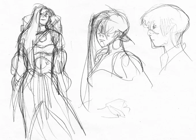 My design roughs for Serka. If you read Coda you won't ever forget her.  
#comics #InternationalWomenDay2020 