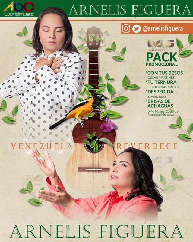 Arnelis Figuera | <a href="/arnelisfiguera/">Arnelis Figuera</a>
Pack Promocional 1
👉 bit.ly/ARNELISPROMOS2…
⭐"Con tus besos"
⭐ "Tu ternura"
⭐ "Brisas de Achaguas"
⭐ "Despedida"
▪
Produccion Musical: Albert Hernández
Grabado por: Novus Artis.
#venezuelareverdece
DISEÑO GRAFI… ift.tt/38xzsgV