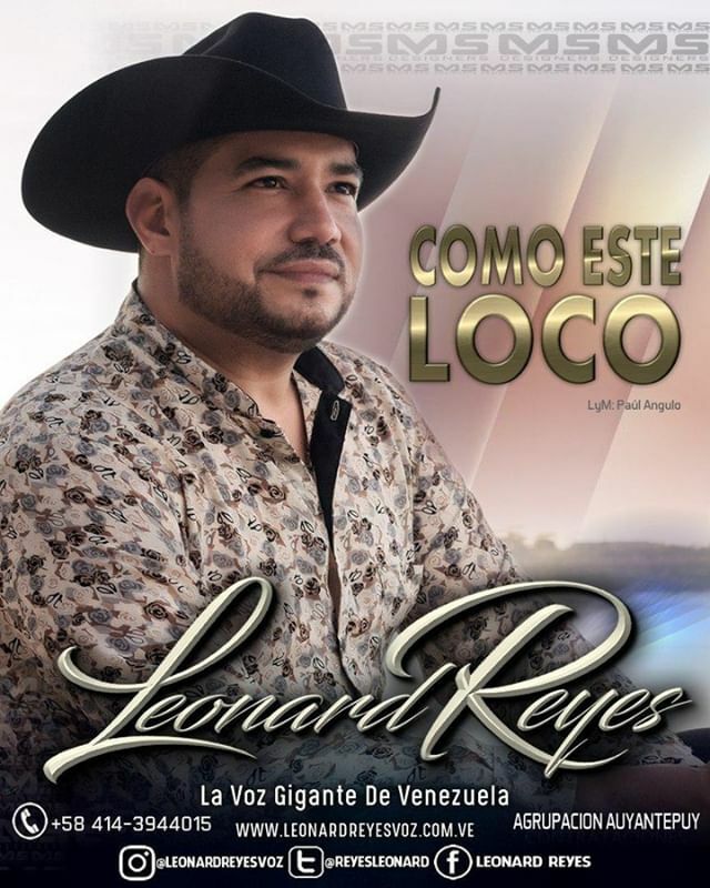 Escucha a <a href="/leonardreyesvoz/">Leonard Reyes</a> | @reyesleonard
“Como este loco”
Descarga el tema sin riesgos, aquí bit.ly/ComoEsteLoco
LYM: Paul Angulo.
Acompañamiento
Agrupación Auyantepuy.
Arpa y Bajo: Ángel Luis Castillo.
Cuatro: Álvaro Castillo. 
Maracas: Ybrahim H… ift.tt/332SHOo