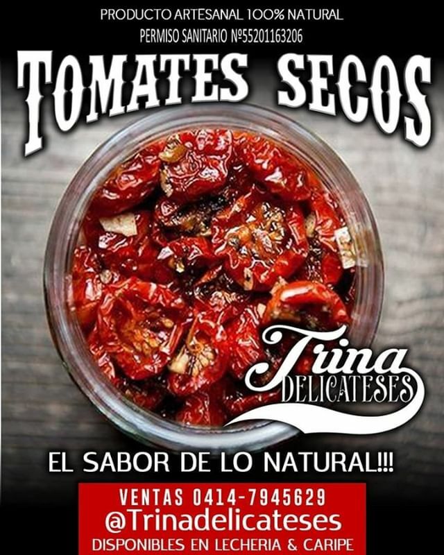 @trinadelicateses elabora la más exquisita pulpa de tomate y tomates secos para tus comidas, con tomates seleccionados de la mejor calidad, al mejor estilo italiano, preservando el verdadero sabor de buena comida hecha en casa, 100% natural libre de adit… ift.tt/2TvQNm6