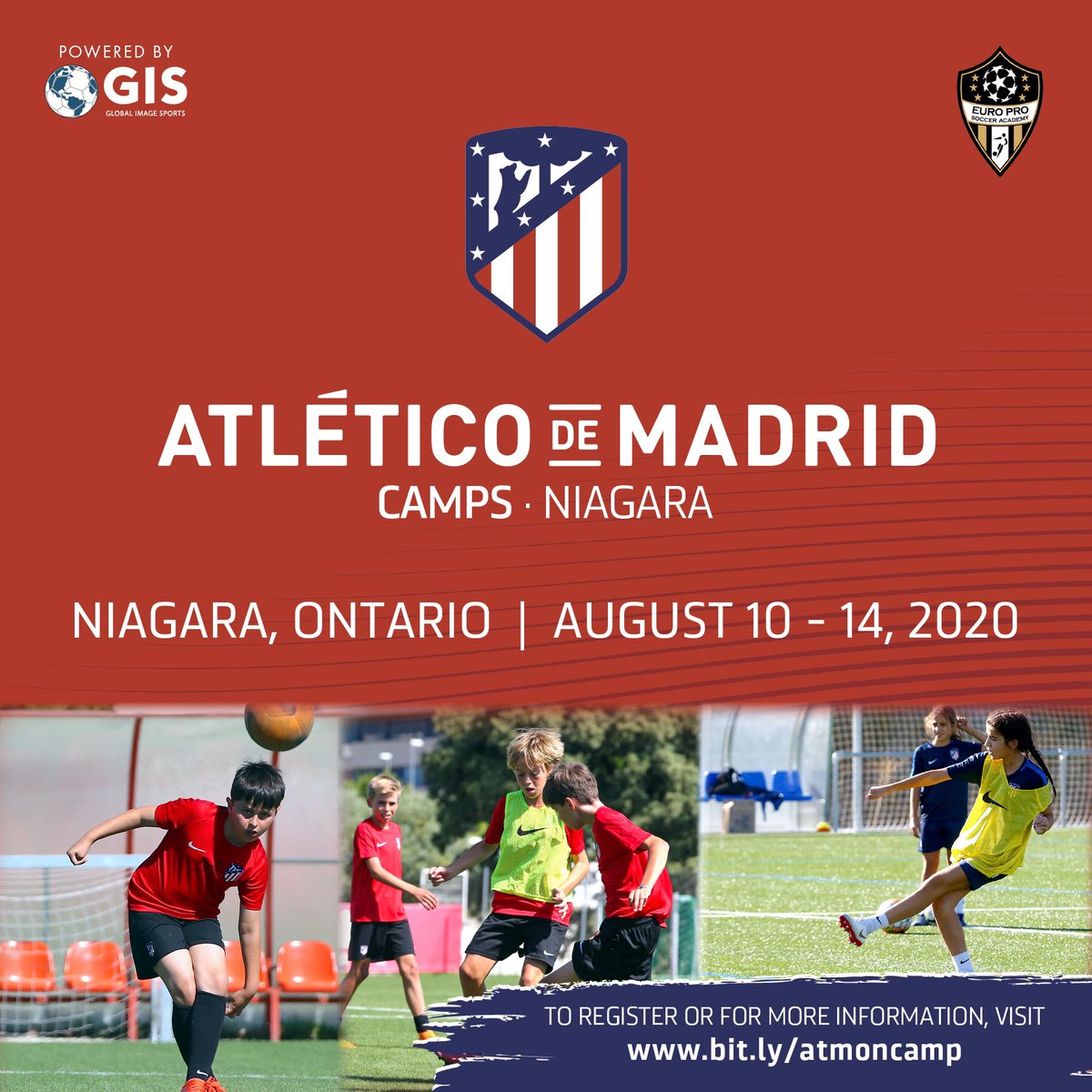 ChrisGio70's tweet photo. Atletico de Madrid will be with EuroProSoccerAcademy this Aug 10-14 and Registrations are already coming in! Don’t miss out on this fantastic opportunity to train with Atletico’s Pro Academy Coaches and myself. https://t.co/xGeG1S9jcz