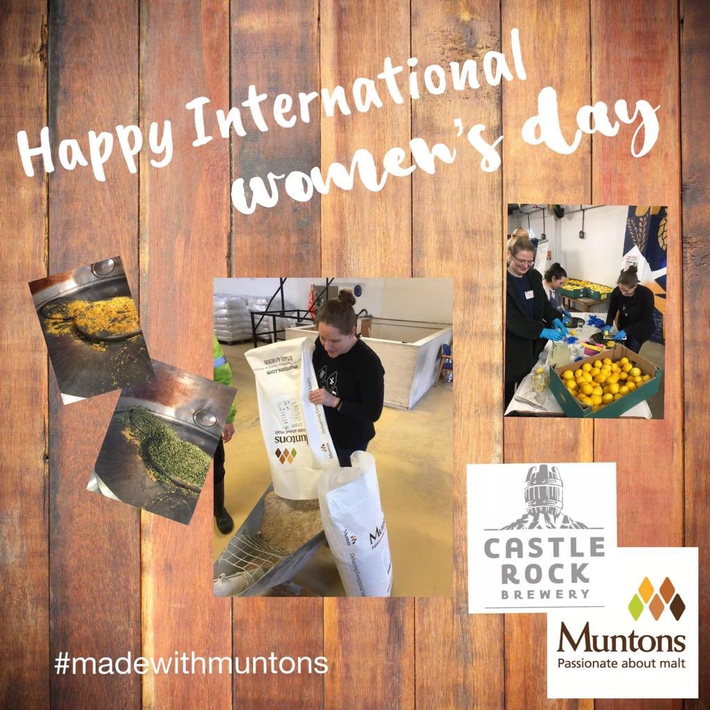 Happy International Women’s Day 2020 #MadeWithMuntons #InternationalWomensDay2020 #Muntons #CastleRock #WomenWhoBrew #GreatBeersBeginWithMuntonsMalt