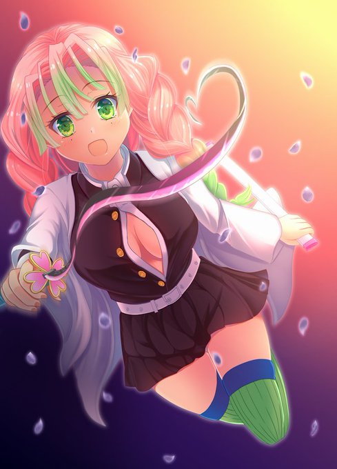 鬼滅の刃の恋柱!
甘露寺蜜璃ちゃん!(かわいい) 