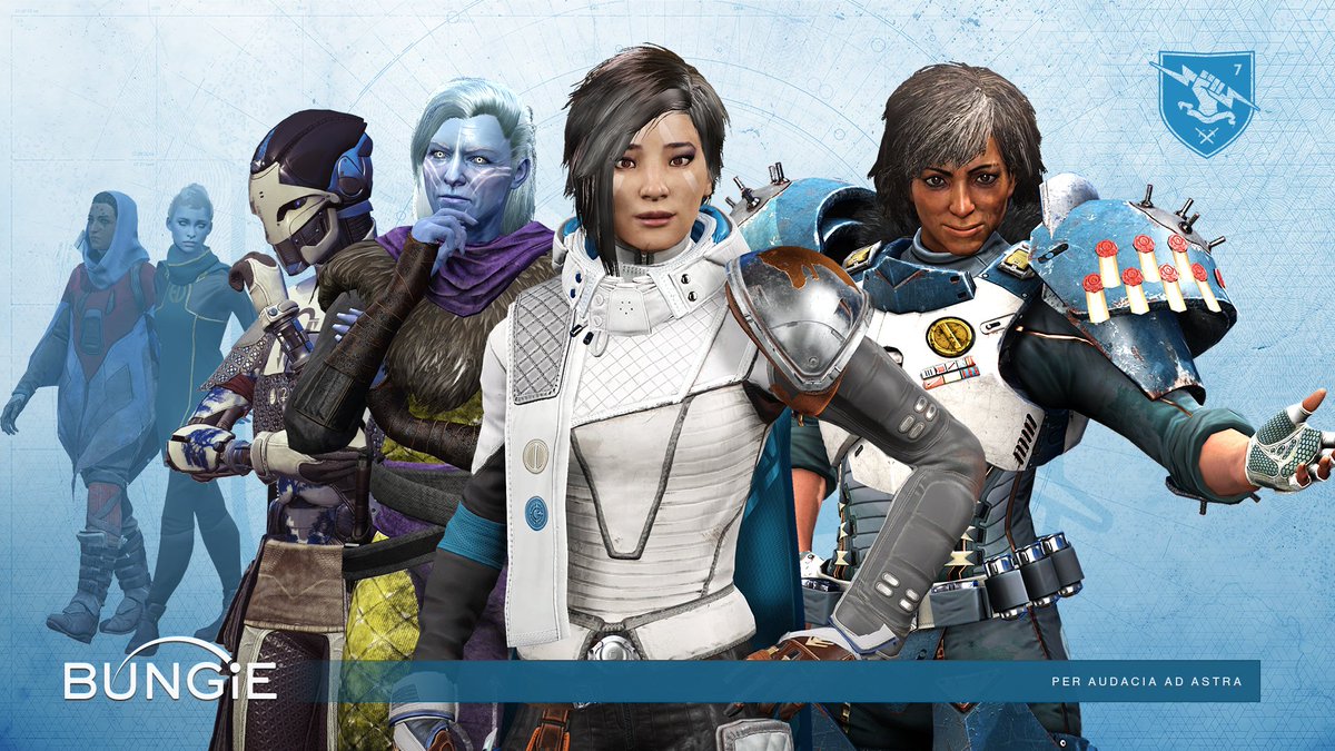 Bungie's tweet photo. Bungie is celebrating #IWD2020 by kicking off a new initiative focused on building a supportive learning community for women in our studio and in our industry. 

Be on the lookout for more info as these events occur! https://t.co/f5NUQffHZr