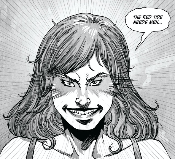 ACTurnerOnline's tweet photo. The newest cult on the block, the "Red Tide", needs more than just men. To find out what evil they are up to, head over to https://t.co/Fsf9B2HoBg and find out! Thanks to @HeatherAntos and #SignalBoostSunday for helping to spread the word! #frightmarecity #horrorcomics #horror https://t.co/0UIbGEpM0d