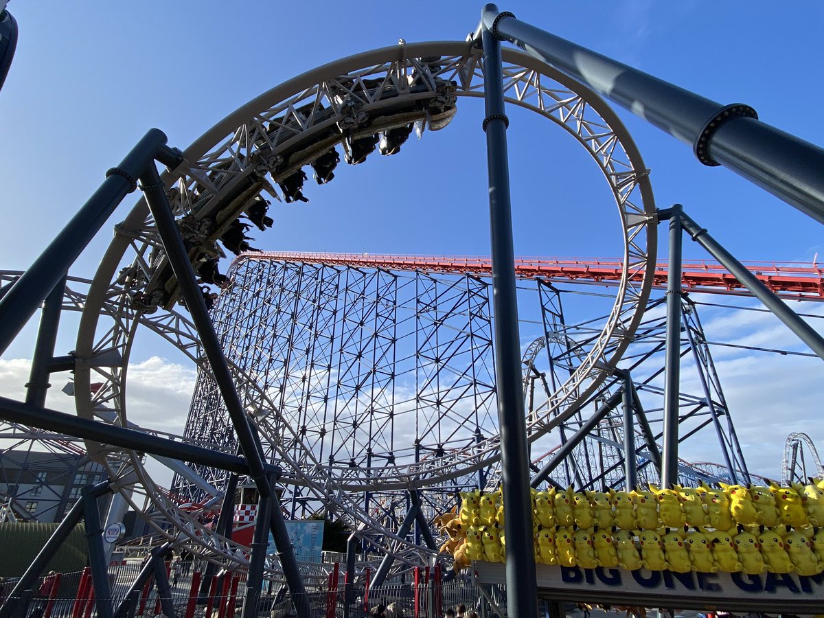 ThemeParkWW's tweet photo. There’s a short queue for ICON with two trains in operation this afternoon! @Pleasure_Beach #ICONTheRide #ICON https://t.co/JwszmJuAtK