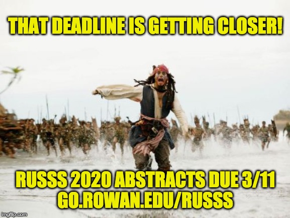 RowanScholars's tweet photo. 👩‍🔬🦠🌲🎭🦕🪐⚙️🎼🔬📷⚗️📖🩰📊🎨⚛️🌎
The @RowanUniversity Student Scholars Symposium deadline is only THREE DAYS AWAY 😱
*** RUSSS is for ALL MAJORS ***
For more info, visit https://t.co/RinBYmxyoD
#russs2020 https://t.co/w5xOXdBsrY