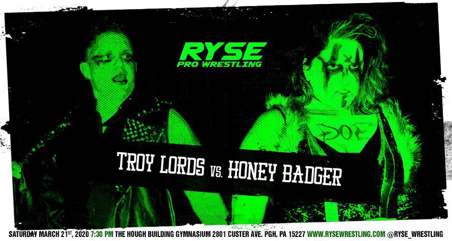 rysewrestling's tweet photo. We announced a few matches at #SomethingToFear. Here is the entire card for Ryse’s return to Baldwin for #41Two on March 21st. Tickets to be available at https://t.co/guVq9nt0m2 https://t.co/o7Dk6tZTk7