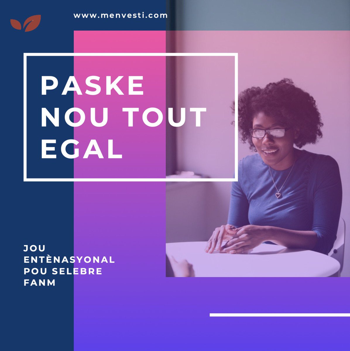 MEnvesti's tweet photo. Jodi an se Jou Entènasyonal pou Selebre Fanm! Bòn fèt ak tout fanm vanyan nan peyi nou! 

EN: it’s #internationalwomensday! We’re celebrating with our strong Haitian women!

#menvesti https://t.co/AwvGUp85lI