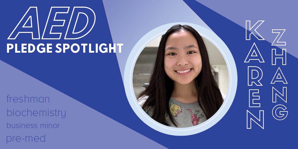 Texas_AED's tweet photo. Our pledge spotlight this week is Karen Zhang!! https://t.co/HHxUfZgJOP