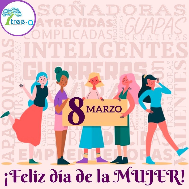 treeaenterprise's tweet photo. ¡Feliz día mujeres! 💐 En #treea estamos orgullosas de todas esas mujeres que marcan la diferencia, que se levantan todos los días con el fin de luchas por sus sueños, a todas esas mamás, hermanas, primas, amigas, novias, esposas, sobrinas 👶👧👩👵
#diadelamujer https://t.co/zOAnFnuK9K
