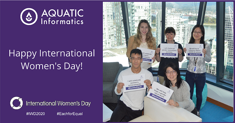 AquaInformatics's tweet photo. Happy International Women's Day - the perfect day to shine a light on all the achievements of women working in the water industry! #EachforEqual #WomenInWater @womensday https://t.co/5zbomWrMNK