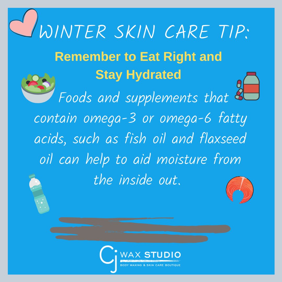 cjwaxstudio's tweet photo. It's still winter and we still have to watch out for dryness and other things that can affect the appearance of our skin. 

Here's a refresher of our winter skin care tips. 

#winterskincare  #cjwaxstudio  #healthyskin #glowingskin #skin #beauty #selfcare https://t.co/cuCqeU4BFj