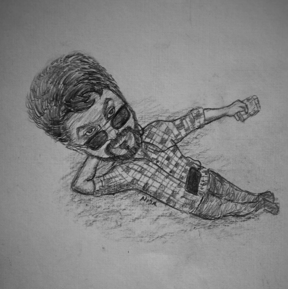 Nijanth14's tweet photo. My new caricature art🎨
#thalapathy #master 
#LokeshKanagaraj #vijay https://t.co/wMluTTvBhn
