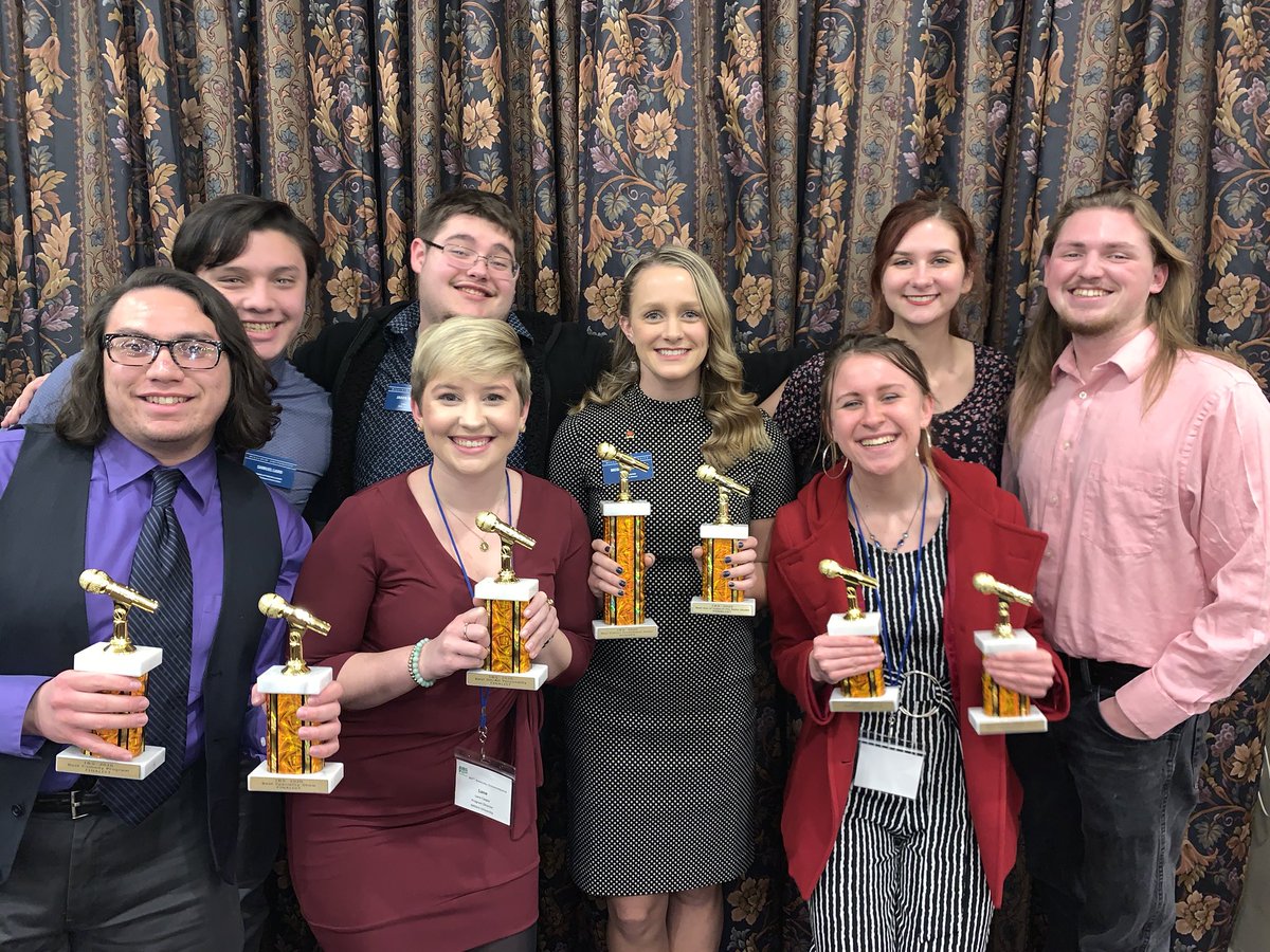 We were honored to win the Intercollegiate Broadcasting System award for Best Station Promotional Poster!! Huge shoutout to Kiara Fultz who designed it for us. We will also be bringing home seven finalists awards which is the most the station has ever had #IBSNYC2020