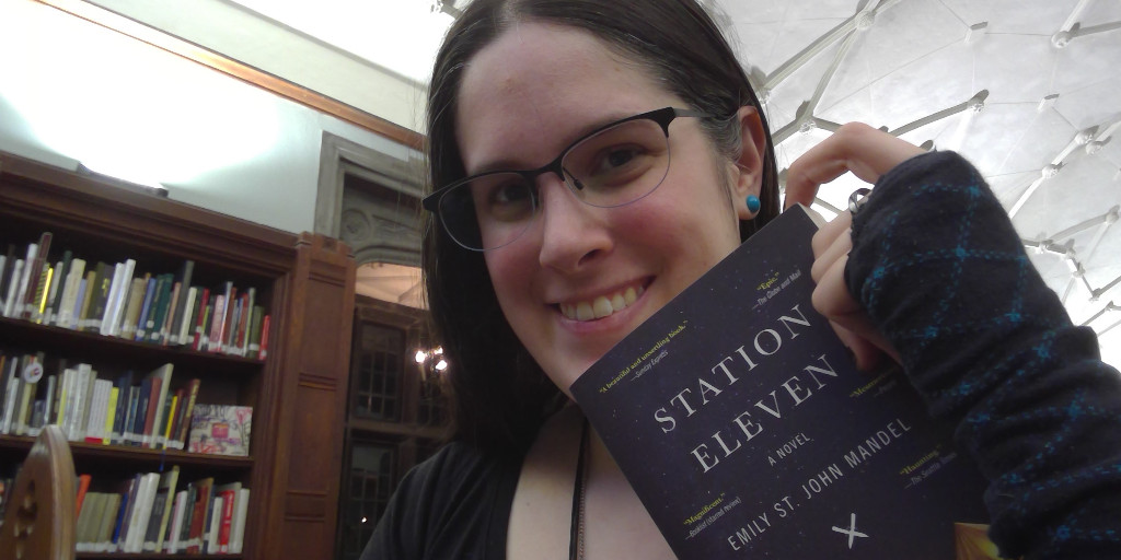 LibHartHouse's tweet photo. Today we're featuring Hart House Library volunteer Magali's favourite read, Station Eleven by Emily St. John Mandel! 📚 Check out our other profiles to see her review! #harthouse #uoft #lifeatuoft #uoftlibraries #library #books #booknerd #fiction #speculativefiction #volunteer https://t.co/mTRTBr5G0q
