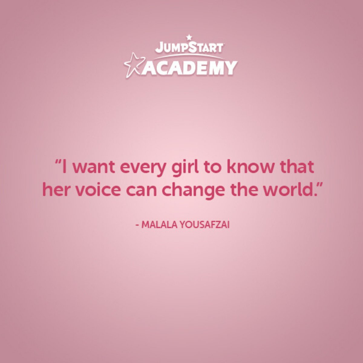 JSAHome's tweet photo. We are celebrating International Women’s day with an inspirational quote from Malala Yousafzai. Share this quote and empower every girl in your life. https://t.co/L4wIkvkpB5