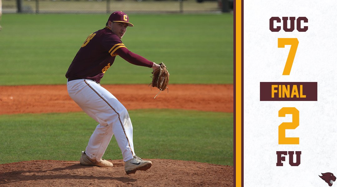 CUCbaseball's tweet photo. That's a Cougar WINNER! @AdamGregory023 goes six strong and @mattfauth_5 records three hits as the Cougars win their second in a row!

#d3b https://t.co/CXniNvGBvk