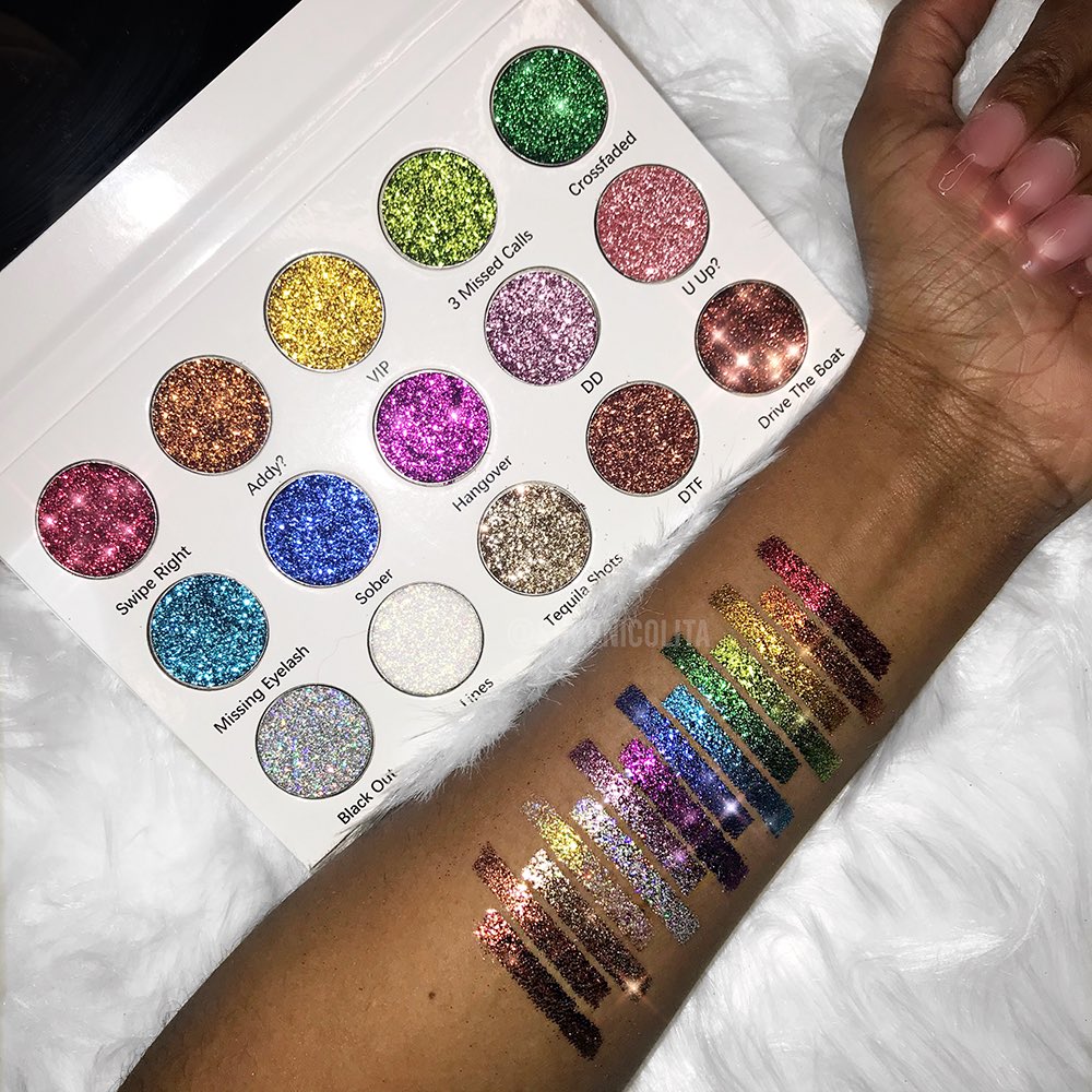 Use code FEELINGLUCKY to get FREE shipping on our new glitter palette! 

✨ shopnicolita.com ✨ 

#makeup #glitter #prsearch #blackowned #blackownedbusiness