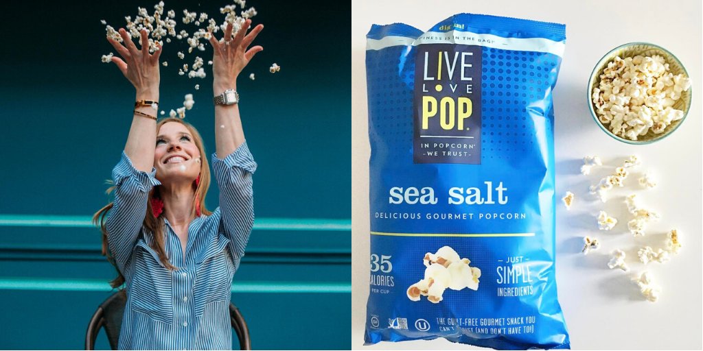 💚 <a href="/livelovepopLLC/">Live Love Pop</a>: Inspired by her mother's handmade, healthy popcorn, founder Lauren B. Mariel created good-for-you popcorn that donates a portion of the proceeds from each flavor to charity. The popcorn is non-GMO, low calorie and made with real ingredients.