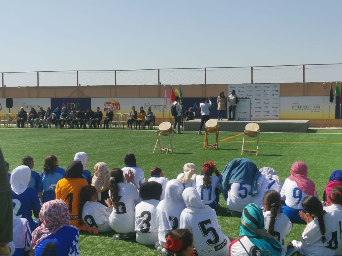 AFDP Global (@afdpglobal) on Twitter photo Today with <a href="/FundacionLaLiga/">FUNDACIÓN LALIGA</a> and <a href="/UEFA_Foundation/">UEFA Foundation</a>, we celebrate the women and girls of #Zaatari refugee camp. Their resilience, talent and fearlessness are an inspiration to all.
#FearlessFootball #InternationalWomensDay Today with <a href="/FundacionLaLiga/">FUNDACIÓN LALIGA</a> and <a href="/UEFA_Foundation/">UEFA Foundation</a>, we celebrate the women and girls of #Zaatari refugee camp. Their resilience, talent and fearlessness are an inspiration to all.
#FearlessFootball #InternationalWomensDay