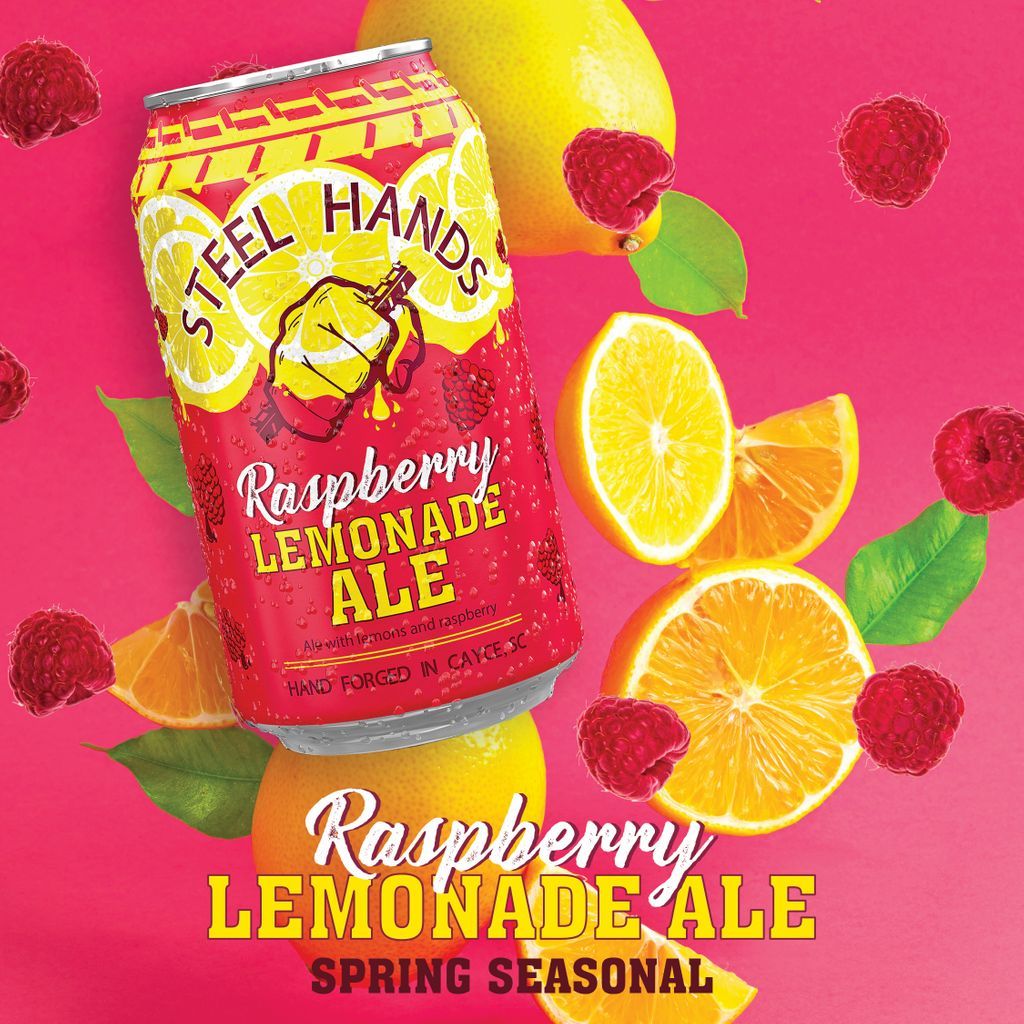 Steel_Hands's tweet image. Break out of those winter blues and slip into a vacation-state-of-mind...Raspberry Lemonade Ale now available in cans in stores!  #springseasonal🍋