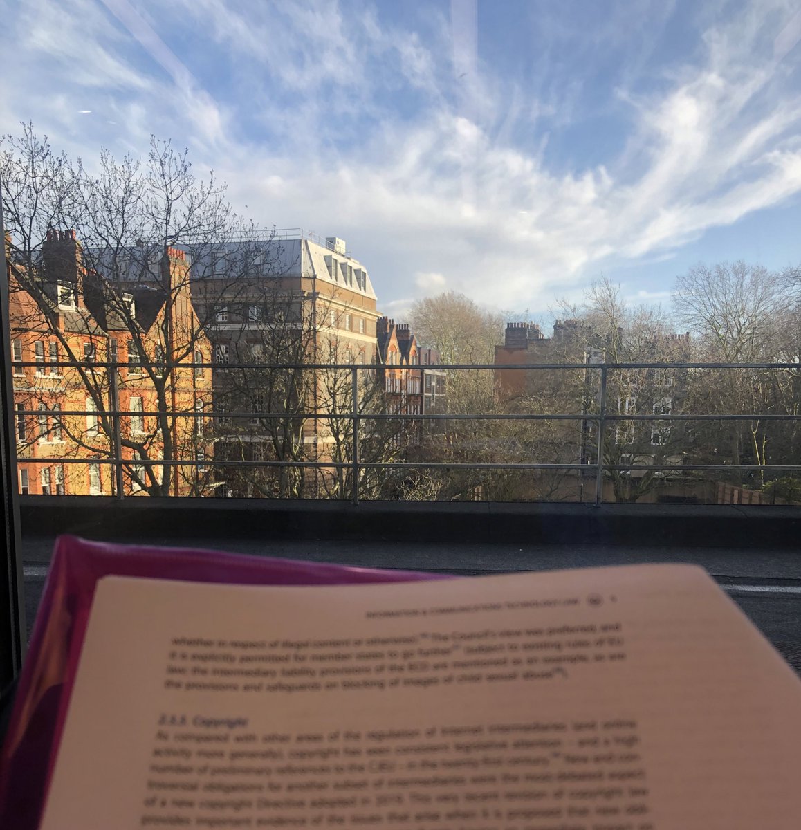 RubyWasmuth's tweet image. Another cosy day at @UniWestminster