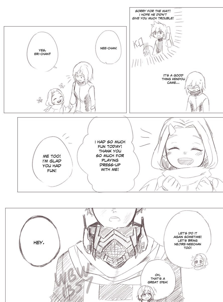 Part 3 of Zinnias!!
Explanation time!!
So, it might seem like Bakugou has feelings for Hikari, but no. I don't plan on those two to share any romantic feelings. They respect each other and throughout develop a very good teamwork.
1/3