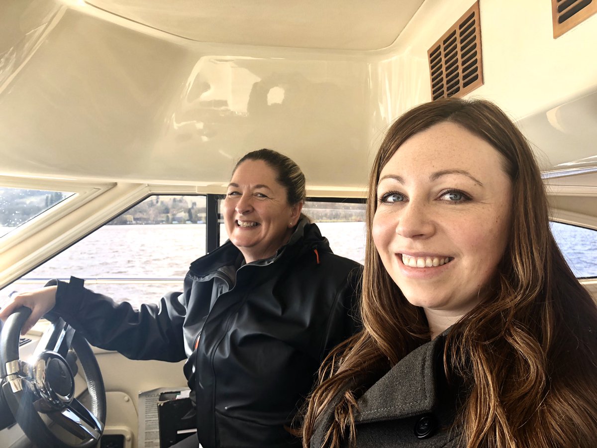 sunnygovanemma's tweet photo. What an inspirational woman to meet on #IWD2020. Skipper @SibleyCollette took us on a tour around Loch Lomond...but she spends much of her time volunteering to help others. https://t.co/5JaTjjAoO6