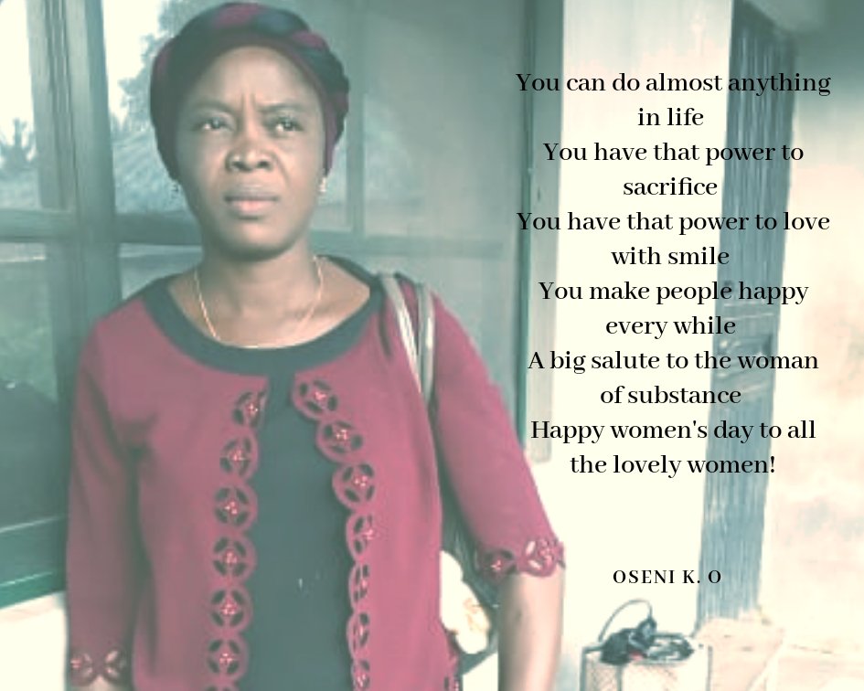 StepUp004's tweet image. A big salute to the woman of substance. 

#InternationalWomensDay 
#InternationalWomenDay2020 
#IWD2020